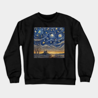 Starry Night Style Crewneck Sweatshirt